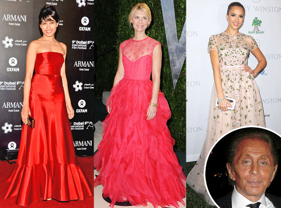 Freida Pinto, Claire Danes, Jessica Alba, Valentino Freida Pinto, Claire Danes, Jessica Alba, Valentino